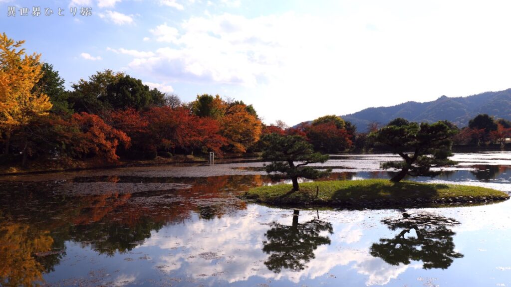 大覚寺と大沢池
