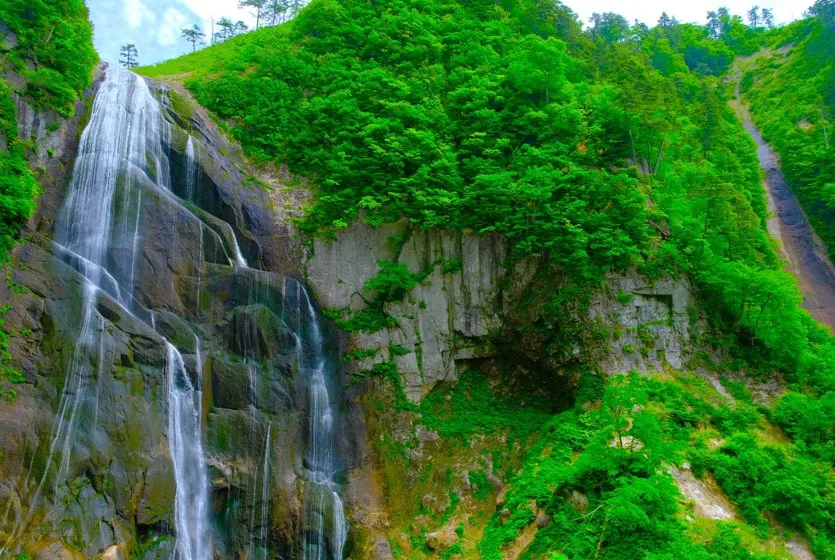 日本の滝100選
6｜中ノ又渓谷 安の滝（やすのたき）