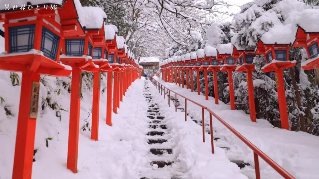 貴船神社（左京区）の雪景色