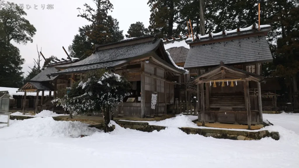 豊受大神社の雪景色