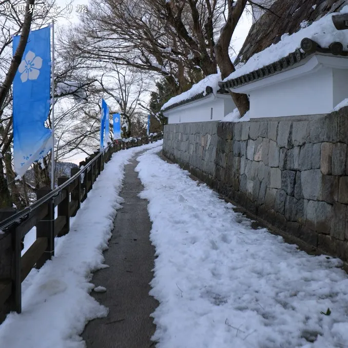 福知山城公園を登る