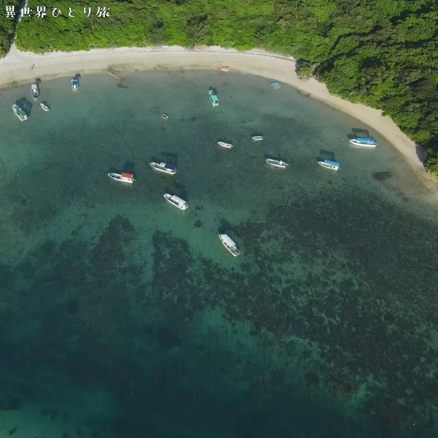 川平湾のドローン空撮｜石垣島の絶景