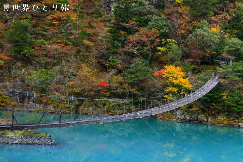 夢の吊り橋と寸又峡の紅葉
