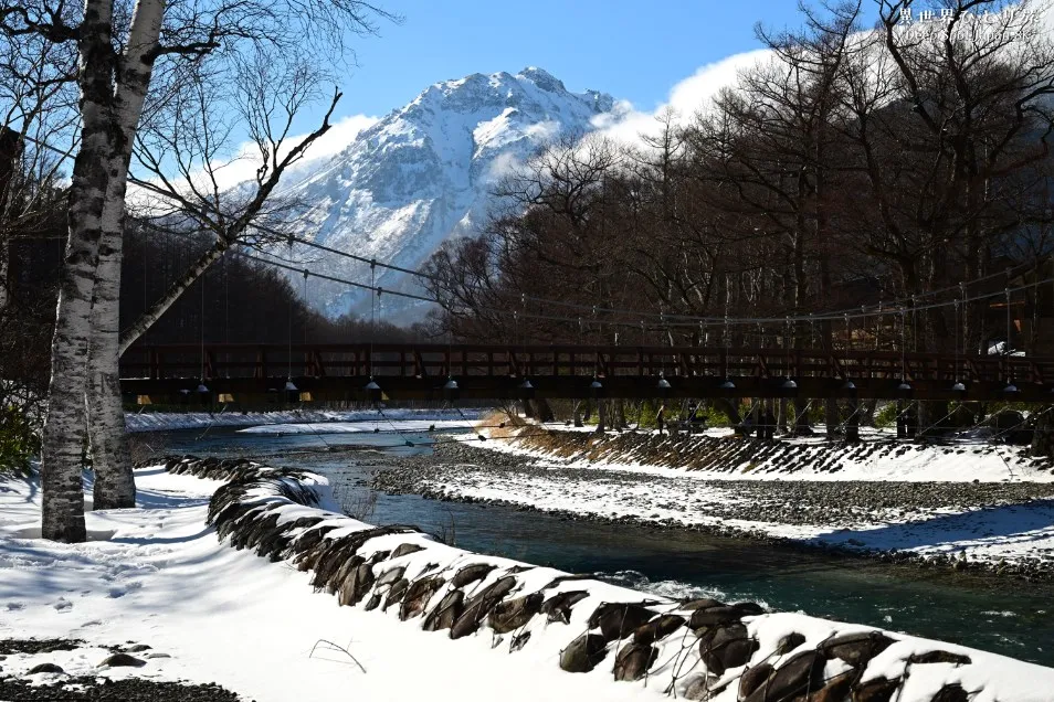 河童橋｜上高地の雪景色の写真